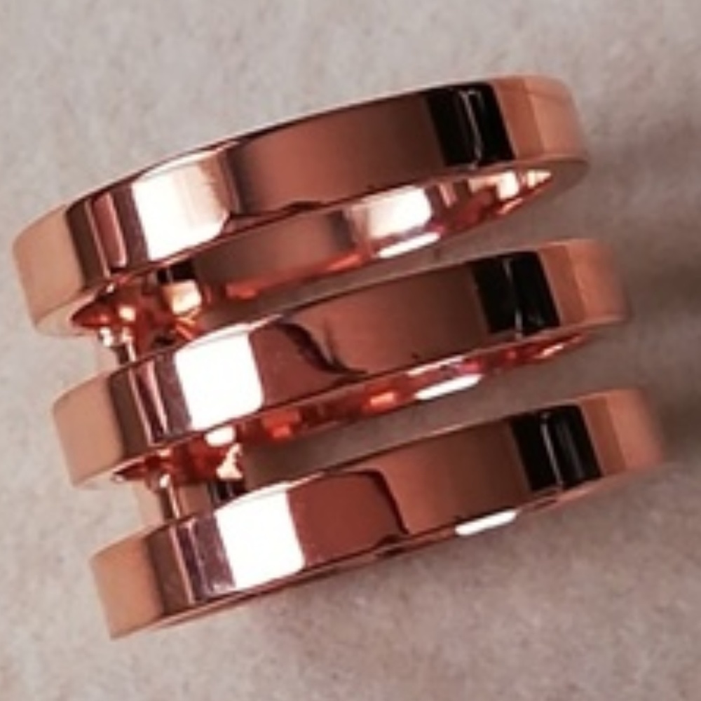 ★New Michael Kors Rose Gold LOGO Ring Size 7★ - Picture 5 of 6